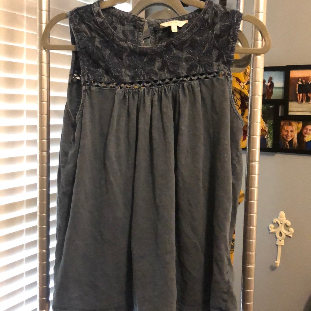 Cute embroidered tank top